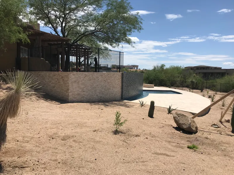 Custom swimming pool excavation by Mitchell Excavating in Troon, AZ