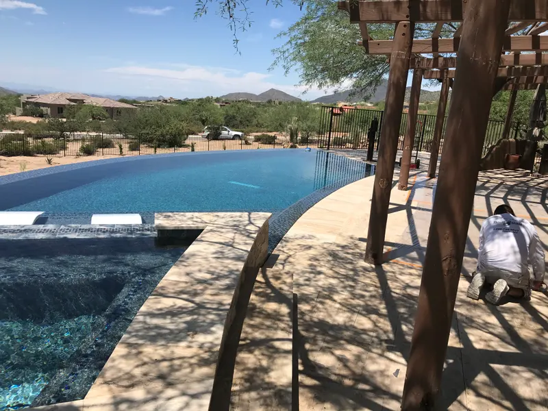 Custom swimming pool excavation by Mitchell Excavating in North Phoenix, AZ