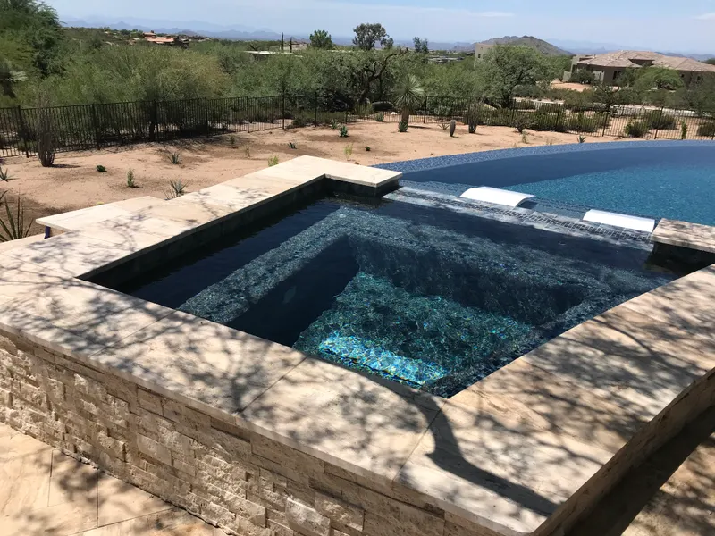 Custom swimming pool excavation by Mitchell Excavating in Scottsdale, AZ