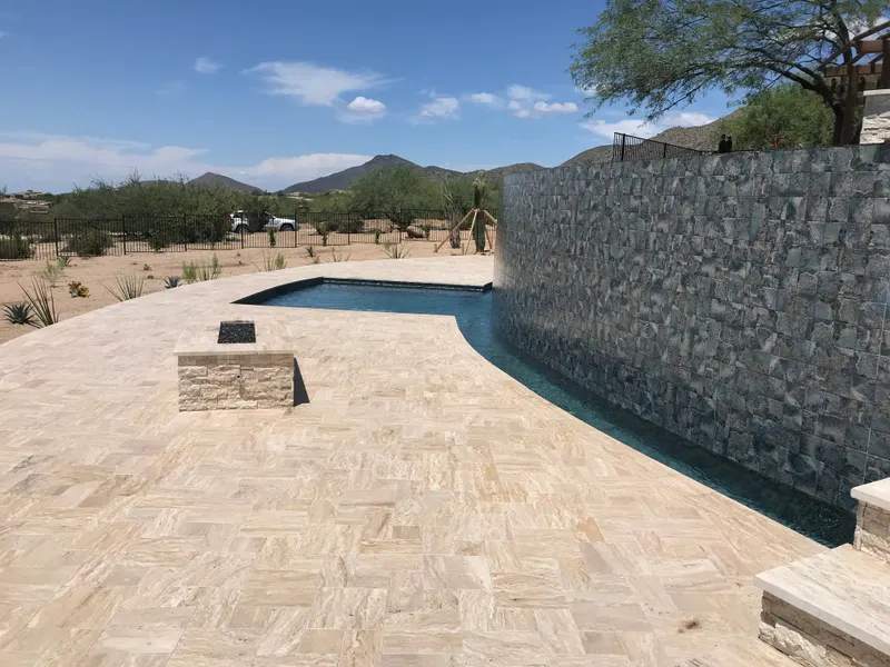 Custom swimming pool excavation by Mitchell Excavating in New River, AZ