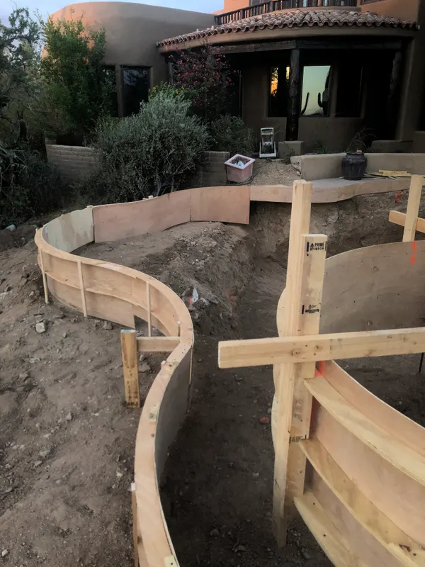 Custom swimming pool excavation by Mitchell Excavating in Flagstaff, AZ