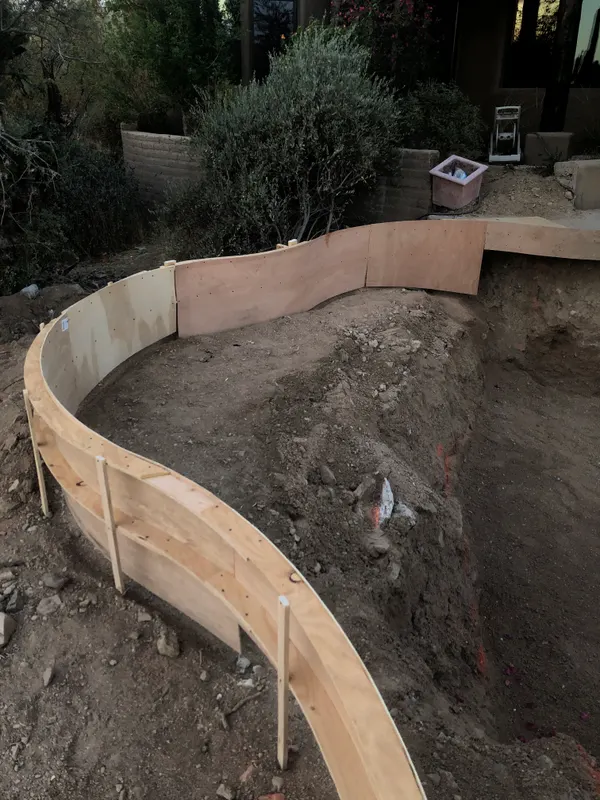 Custom swimming pool excavation by Mitchell Excavating in North Phoenix, AZ