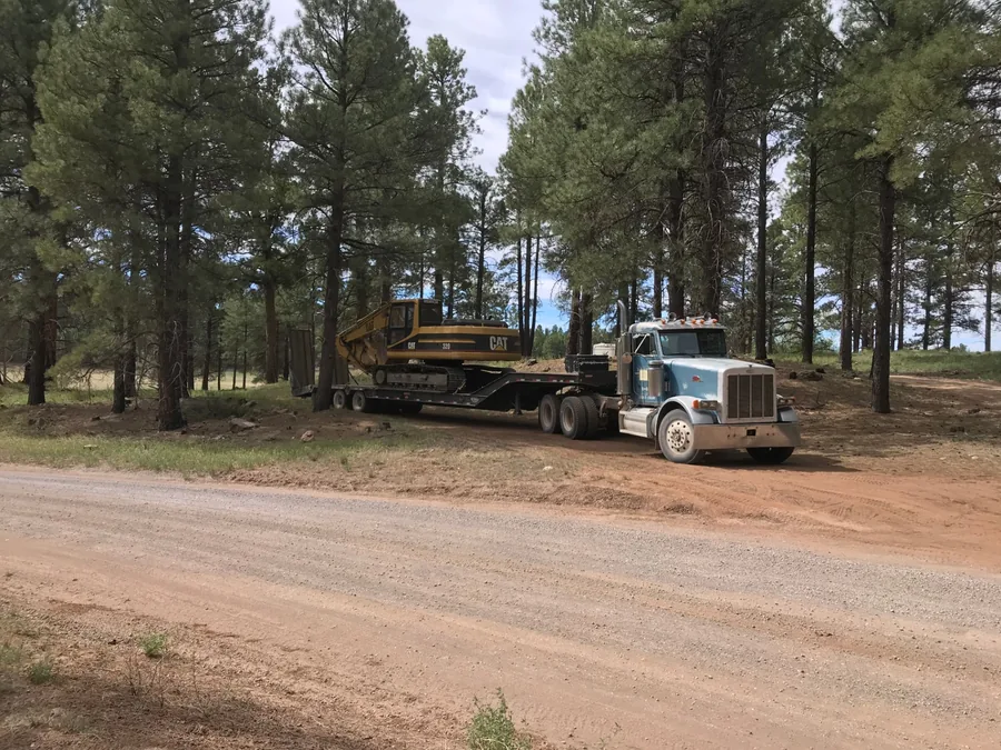 Demolition and lot clearing by Mitchell Excavating in Desert Hills, AZ
