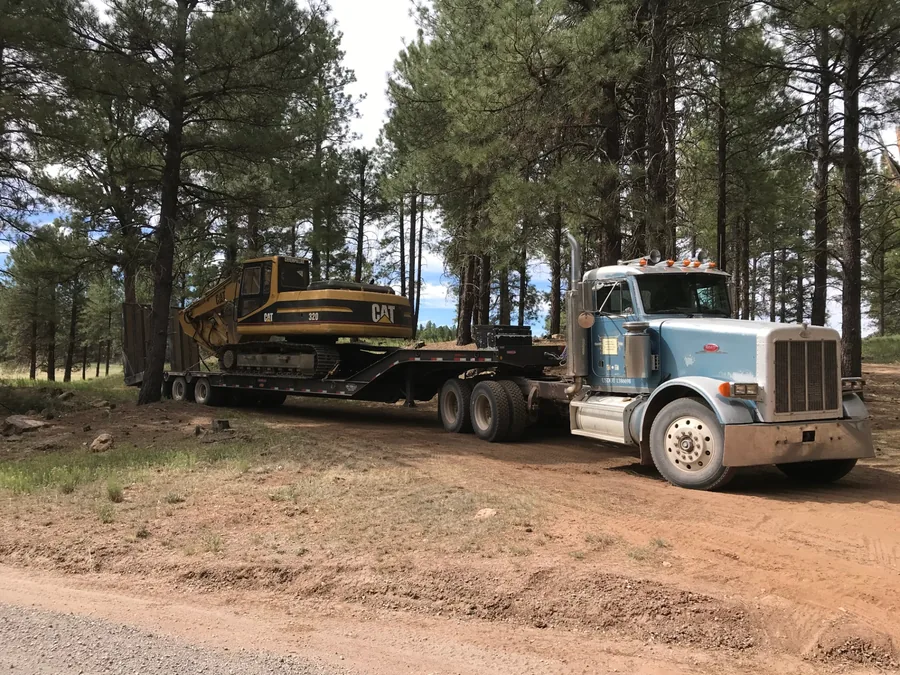 Demolition and lot clearing by Mitchell Excavating in New River, AZ