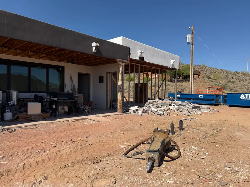 Demolition and lot clearing by Mitchell Excavating in Black Canyon City, AZ