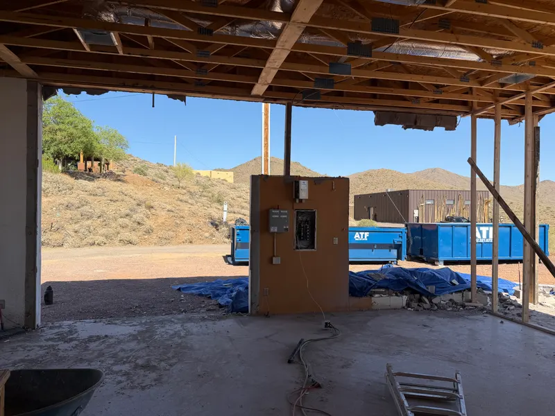 Demolition and lot clearing by Mitchell Excavating in North Phoenix, AZ