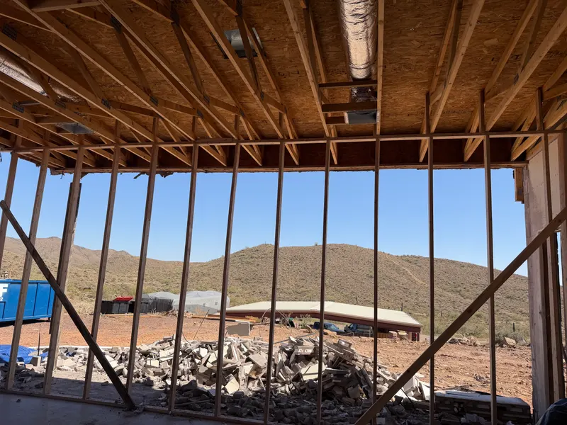 Demolition and lot clearing by Mitchell Excavating in Scottsdale, AZ