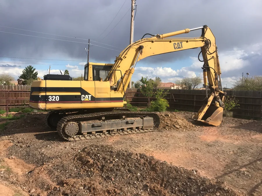 Demolition and lot clearing by Mitchell Excavating in North Phoenix, AZ