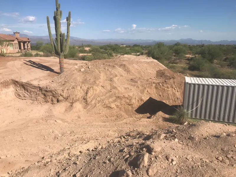 Certified building pad excavation by Mitchell Excavating in Scottsdale, AZ