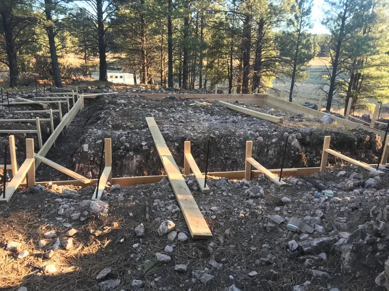 Certified building pad excavation by Mitchell Excavating in Flagstaff, AZ
