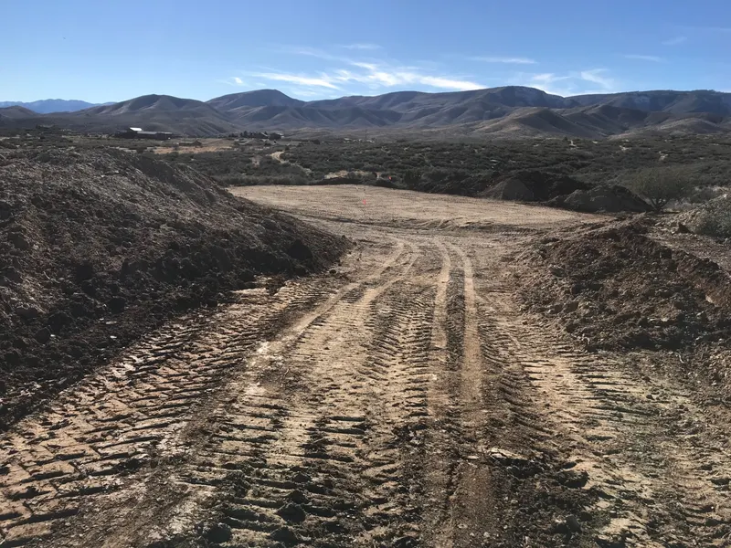 Certified building pad excavation by Mitchell Excavating in Cave Creek, AZ