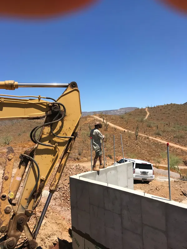 Certified building pad excavation by Mitchell Excavating in Black Canyon City, AZ