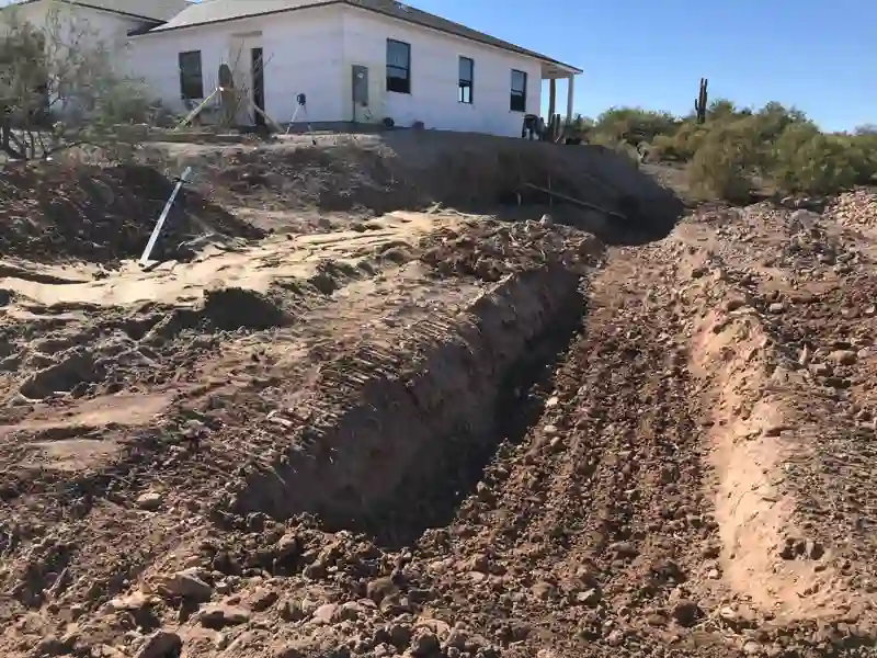 Septic system installation by Mitchell Excavating in Troon, AZ
