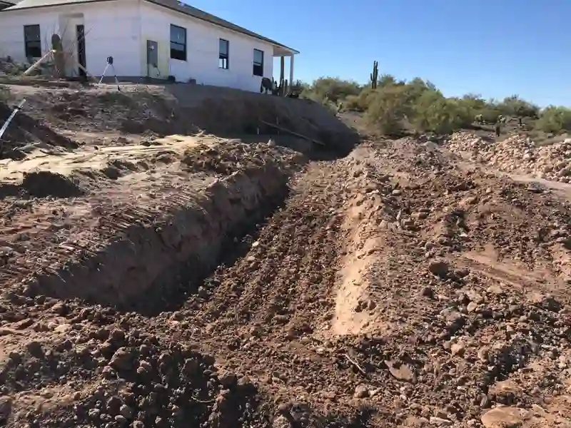 Septic system installation by Mitchell Excavating in Flagstaff, AZ