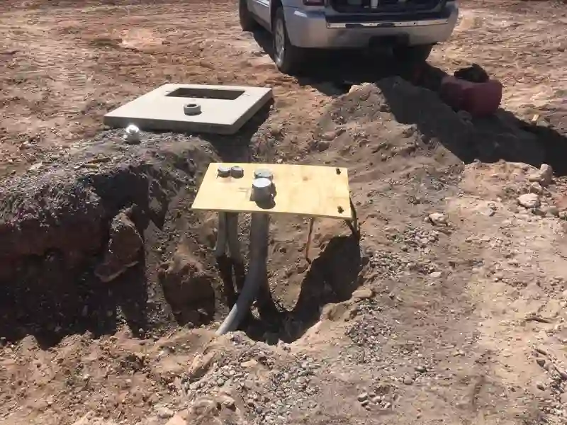 Underground utility trenching by Mitchell Excavating in Desert Hills, AZ