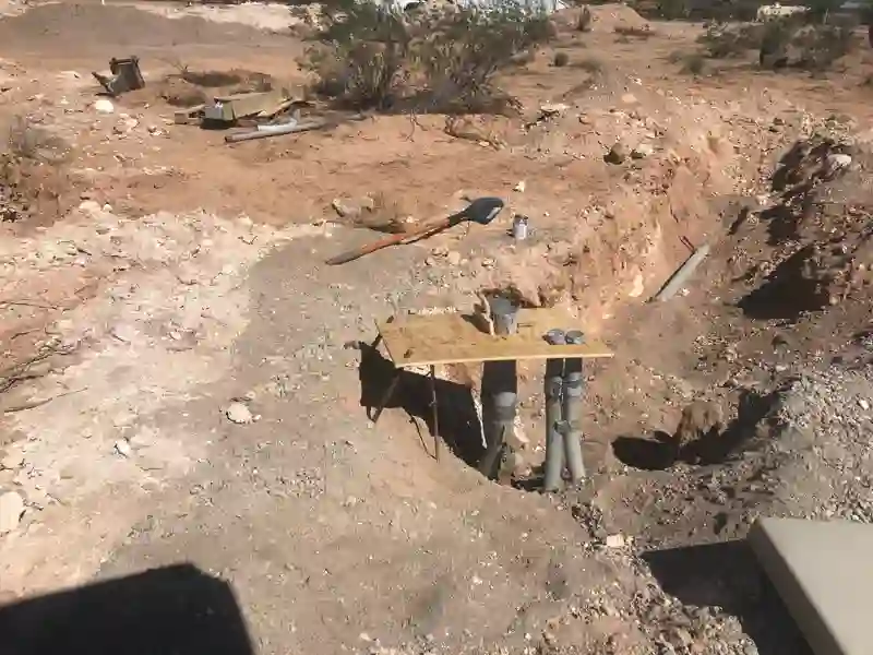 Underground utility trenching by Mitchell Excavating in New River, AZ